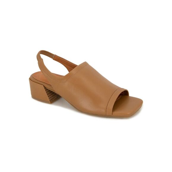 GENTLE SOULS KENNETH COLE Shoes - GENTLE SOULS KENNETH COLE Womens Beige Penny Flare Slip On Slingback Sandal 8
